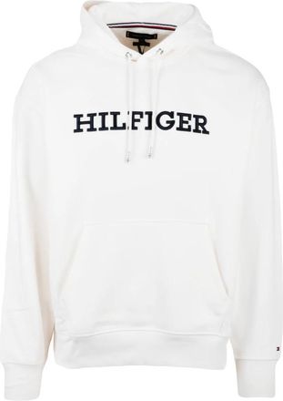 Tommy Hilfiger Hooded Sweatshirt - Heren - Hoodies - Wit - XL - Katoen - Hoodies & sweatvesten