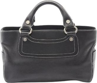 Celine Pre-owned Handbags, female, Black, Size: ONE SIZE Pre-owned Leather Handbag
