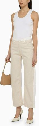 Stella McCartney Stella McCartney Womens Banana Leg Utility Jeans - Ivory Cotton - Size 25 (Waist)