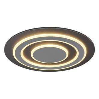 Netlighting Jayden 48cm Semi Flush Ceiling Light Anthracite LED 3000K in Grey