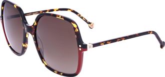 Carolina Herrera Womens 56mm Brown Sunglasses HER0244-S-O63-56