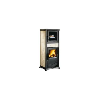 Nordica Estufa De Le&ntilde;a Rossella Plus Forno Evo Liberty Bordeaux - 9,1 Kw - La Nordica - Elegancia Y Funcionalidad Para Espacios Amplios