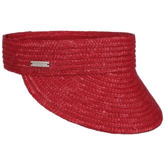 Seeberger Womens Visor, Red, 6 5/8-7 3/8