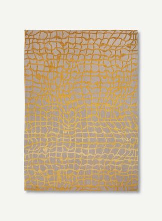 Louis De Poortere Dedalo Design - Alfombra Contempor&aacute;nea De Mad Men - Hecha En B&eacute;lgica - Acabado A Mano - Antideslizante Natural - 100% Poli&eacute;ster - Escarabajo Amarillo 