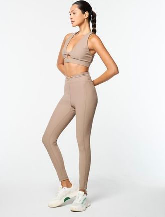 Sergio Tacchini Giulia Sports Bra in Taupe Grey at Nordstrom, Size Xx-Large