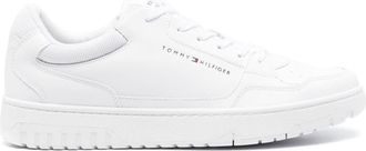 Tommy Hilfiger Basket leather sneakers - men - Fabric/Calf Leather/Rubber/Polyurethane - 44 - White