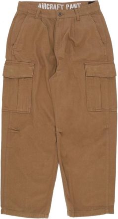 Alpha Industries Khaki Cargo Broek met Zakken - Heren - Wijde Broeken - Groen - W32 - Katoen - Broeken