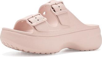 Crocs Saturday Platform Sandals Womens Dress Sandals Quartz : 11 M, Synthetic