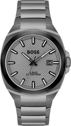 HUGO BOSS Grijze RVS Dress Watch