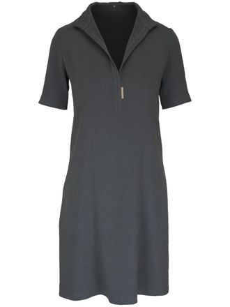 Peter Cohen linen-blend T-shirt dress - Grey