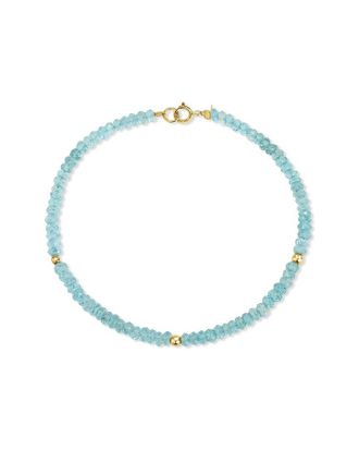 Jewelmak 14K Blue Topaz Bracelet