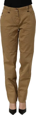 Plein Sud Straight Cotton Stretch Chino Womens Pants