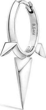 Maria Tash Triple Spike Single Hoop Earring in White Gold at Nordstrom, Size 9.5 Mm