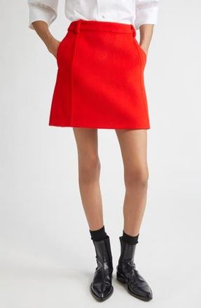 Jil Sander Wool Miniskirt in Strawberry at Nordstrom Rack, Size 6 Us / 36 Eu