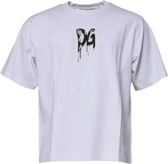 Dolce & Gabbana DG Logo Katoenen T-Shirt - Heren - T-shirts - Wit - L - Katoen - Tops