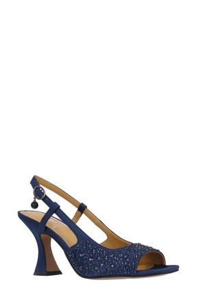 J. Rene&eacute; Loredana Slingback Sandal in Navy at Nordstrom, Size 10.5