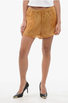 Super Blond Chiffon Pleated Shorts size 40