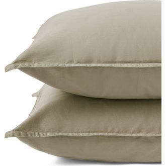 Pact Organic Cotton Organic Room Service Sateen Sham 2-Pack in Spray Green at Nordstrom, Size Standard