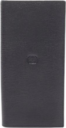 Loewe Pre-owned Anagram Leather Long Bifold Wallet - - Pre-owned - Donna - Nero - ONE SIZE