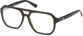 Guess Square Optical Frame - Heren - Brillen - Bruin - 55 MM - Accessoires