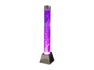 VENTE-UNIQUE.COM Columna de burbujas metal plateado