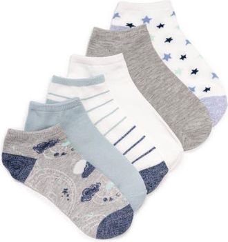 Muk Luks Womens Low Cut Novelty Socks, 6 Pair Pack in Celestial at Nordstrom