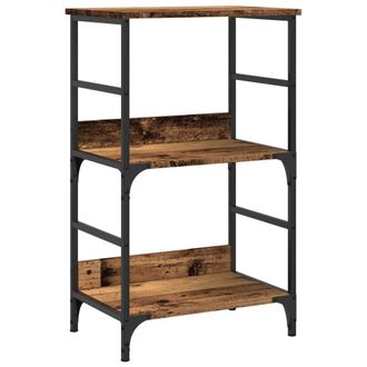Berkfield Home Book Cabinet Old Wood 50x33x82 cm Engineered Wood in Brown | Size: 50 x 33 x 82 cm