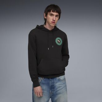 Puma Felpa con cappuccio Sunset Drive da uomo, Abbigliamento, Nero, XXL