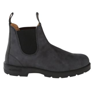 Blundstone 587 Leather Unisex Boots - UK 8 - US 11 Women / 9 Men - EU 42 - Rustic Black - Size:UK 8