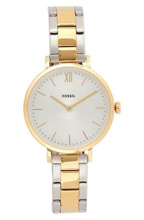 Fossil Carlie Two Tone Bracelet Watch at Nordstrom Rack