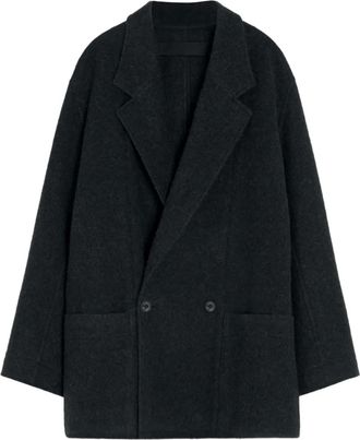 Christophe Lemaire Cappotto doppiopetto - Nero
