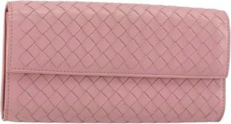Bottega Veneta Pre-owned Wallets, female, Pink, Size: ONE SIZE Pre-owned Vintage Leather Wallet