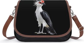 Generic Secretary Bird Small Womens Crossbody Bags Shoulder Handbag with Adjustable Strap for Travel