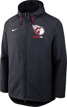 Nike Cleveland Guardians Authentic Collection Nike Mens Therma-FIT MLB Full-Zip Hooded Jacket in Blue | 04HC195NGUA-FHP