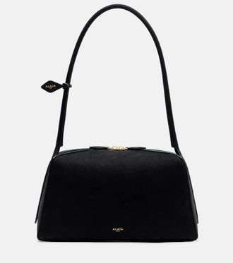 Alaia Le Bouledogue Medium suede shoulder bag