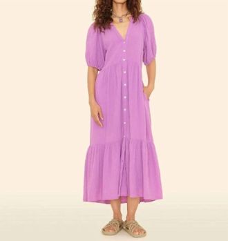 Xirena Lennox Midi Dress In Purple Orchid