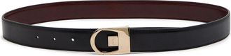 Saint Laurent Reversible Logo-engraved Leather Belt - Black - 90 (UK14/ L)
