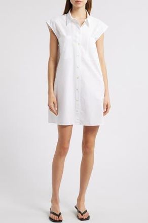 Frame Denim The Poplin Shirtdress in White at Nordstrom Rack, Size X-Large