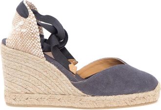 Castaner Chiara Wedge Espadrille - Dames - Sleehakken - Blauw - 38 EU - Katoen - Schoenen