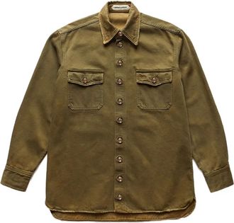 Namacheko Camicia denim Hank Green - Verde