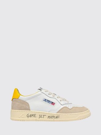 Autry Medalist Low Sneakers in Two-Tone Leather with Perforated Toe