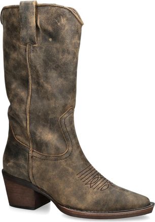 Steve Madden Womens Leather Albany Brown Boots - Size UK 8