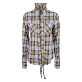 Chlo&eacute; Camisa de cuadros con lazada - Blouses & Shirts - Mujer - Multicolor - S
