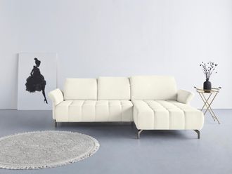 Inosign Ecksofa »Fresh L-Form« Federkern, wahlweise Kopfteilverstellung und motorischer Vorziehsitz