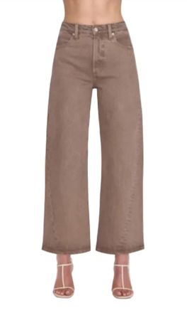 Pistola Denim Kyra High Rise Wide Leg Jeans In Brown