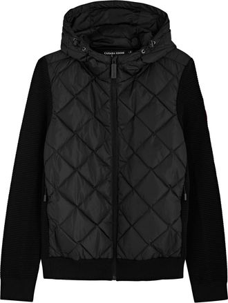 Canada Goose Hybridge Quilted Nylon and Wool Jacket - Black - XS (UK6 /xs)