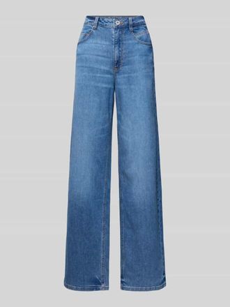 Tom Tailor Straight Fit Wide Leg Jeans aus Baumwoll-Mix in Hellblau, Gr&ouml;&szlig;e 26/32