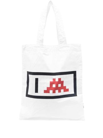 Comme Des Gar&ccedil;ons graphic-print tote bag - women - Cotton - OS - White