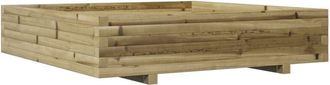 vidaXL Garden Planter 110x110x26.5 cm Impregnated Wood Pine Vidaxl