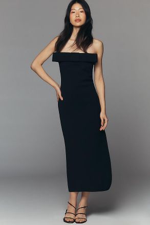 endless rose Strapless Knit Midi Dress